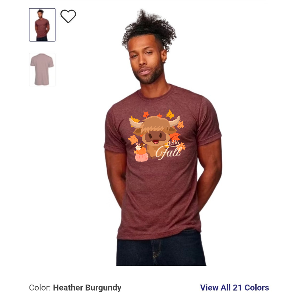 Hello Fall Highland Cow